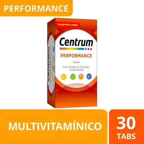 Pack X2 Cajas De Multivitamínicos Performance Con 30 Tabletas Cad...