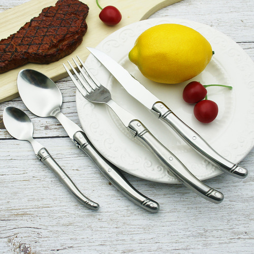 Juego De Vajilla De Acero Inoxidable Laguiole Silverware, 24