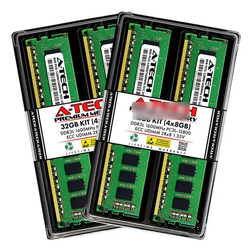 A-tech Kit De 32 Gb Ram Ddr3 1600 Mhz Ecc
