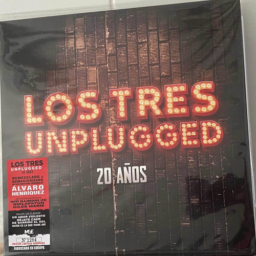 Vinilo Los Tres Unplugged 2 Lp Nuevo Sellado