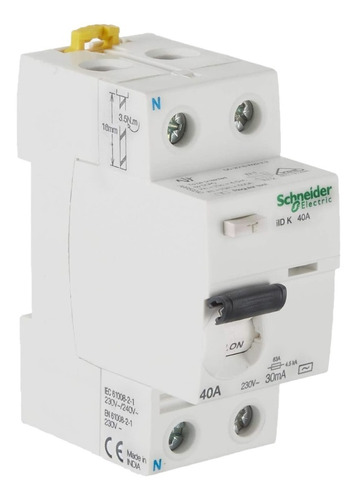 Interruptor Diferencial Acti9 2p 40a 30ma Schneider Electric