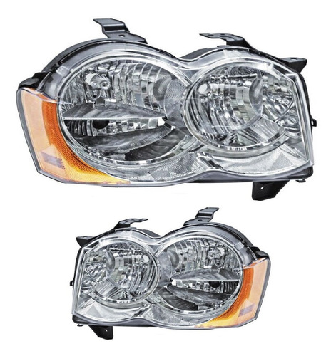 Par De Faros Jeep Grand Cherokee 2008-2009-2010