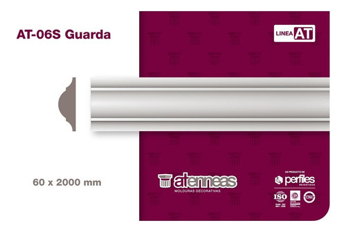 Guarda Espuma Extruida 60 Mm X 2 Metros Telgopor Atenneas Mm