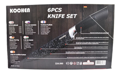 Imagen 2 de 3 de Set Cuchillo Profesional Blaumann Original Calidad Alemana