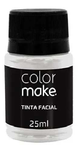 comprar Tinta Facial Color Make Liquida 25 Ml Pintura Artistica Cor Do Blush Branco