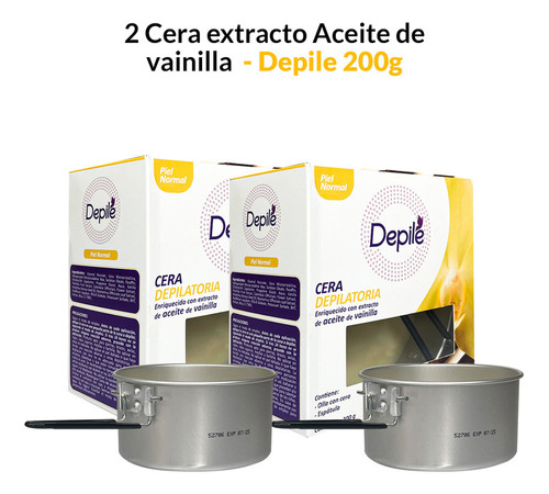 2 Cera Extracto Aceite De Vainilla 200g - Depile.