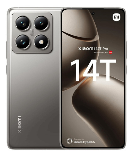 Xiaomi 14t Pro Dual Sim 1 Tb Gray Titanio 12 Gb Ram Negro