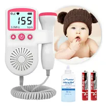 Comprar Fetal Doppler Ultrassom Ouvir Batimentos Bebe + Gel + Pilhas