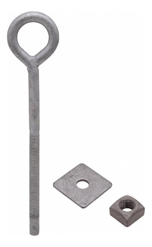 5/8 X 10puLG Perno Ojo Con 1-tuerca Cuadrada-27mm 1-placa-6x