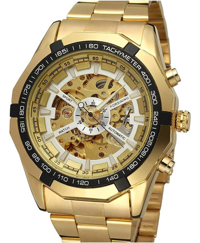 Fanmis Mens Skeleton Watches Reloj Automático De Lujo Con Pu