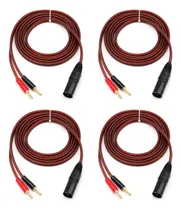 Comprar 4 Cables De Altavoz Xlr A Banana, Xlr De 3 Pines Macho A Dob