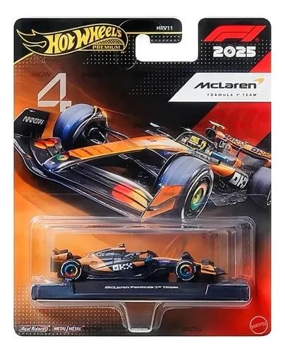 Hot Wheels Premium Fórmula 1 2025 Team Mclaren Lando #4 Laranja