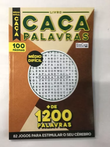 Livro Caça-Palavras 52: Nível Médio/ Difícil - 82 jogos para estimular o  cérebro