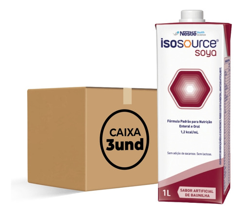 Isosource Soya 1.2kcal/ml 1l Cx/03 - Nestlé