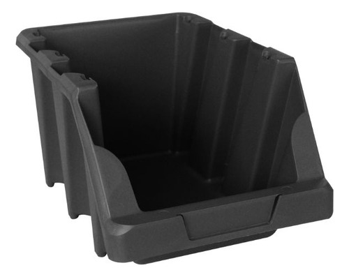 Gaveta Bin N. 5 - Empilhável - Preto - Kit Com 3