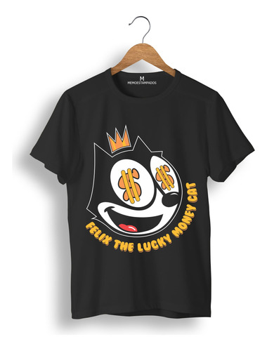 Remera: Felix The Money Cat Memoestampados