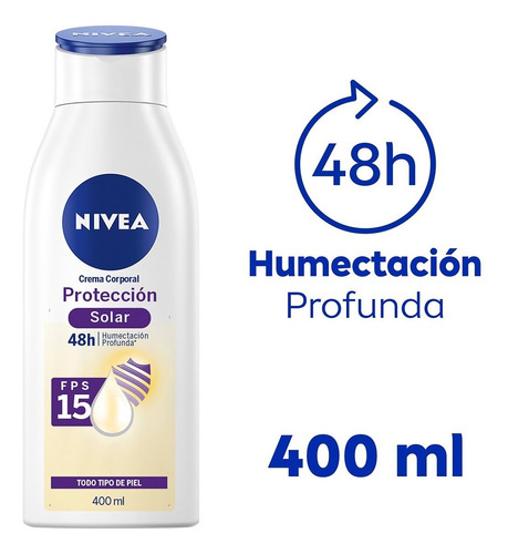 Crema Corporal Humectante Nivea Protección Solar Fps15 400ml