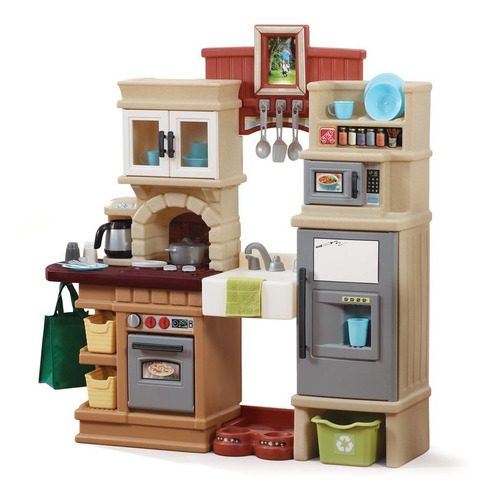 Cocinita D Juegos Plástica P/ Niños Grande Accesorios Sonido