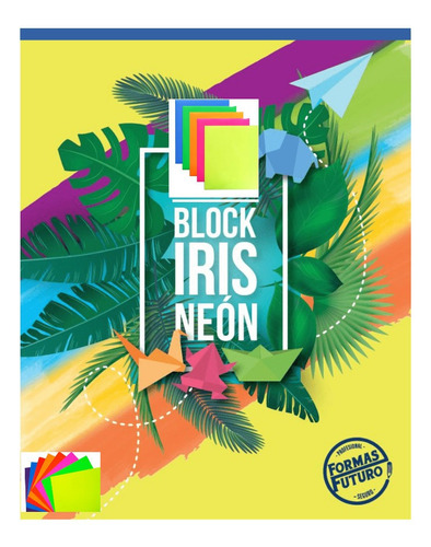 Block Iris Neon Carta U Oficio 25 Hojas * 15 Unidades