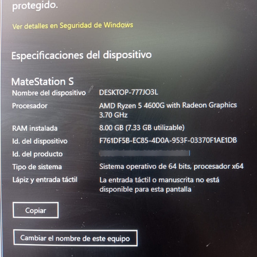 Pc Huawei Matestation S Completa (Usado)