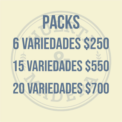Imagen 4 de 5 de Packs De Semillas X15 Variedades. Semillas A Elección