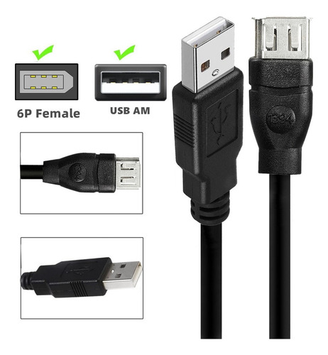 Cable Adaptador Usb Firewire Ieee 1394 De 6 Pines Hembra A U