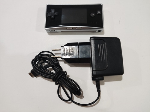 Gbm Nintendo Gameboy Micro Silver Oxy-001 + Juego + Cargador