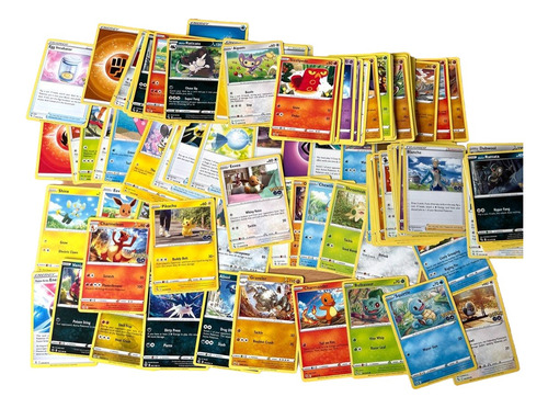 Carta Pokemon Lote De 200 Cartas Originales + 5 Holograficas