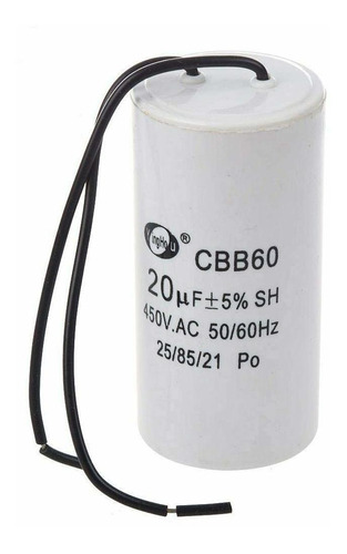 Cbb60 20uf Cable Cilindro Motor Run Sh Condensador Ac