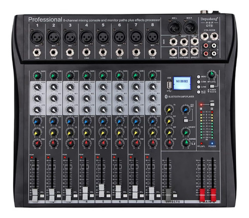 Depusheng Dt8 Mezclador Profesional Consola De Placa De Soni