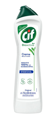 Cif Crema Multiuso Bioactive Original Botella X 750g