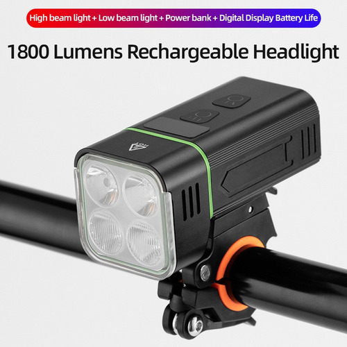 Linterna Frontal Led Para Bicicleta Recargable Por Usb /