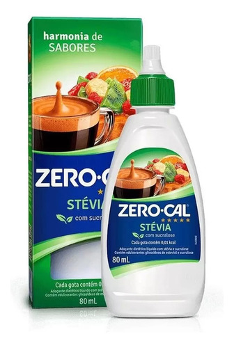 Adoçante Zero Cal Stévia Liquido 80ml