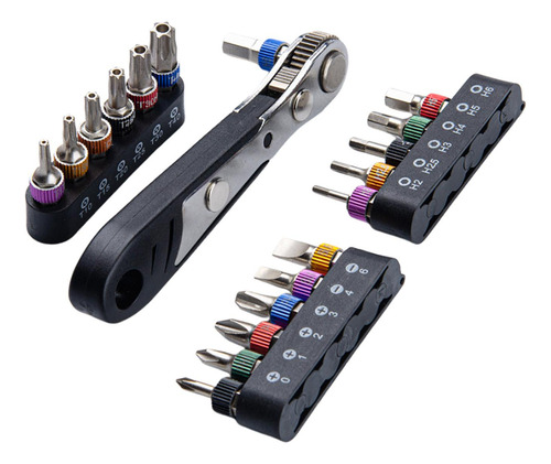 Mini Llave De Trinquete Portátil, 19 Uds., Para Montaje De
