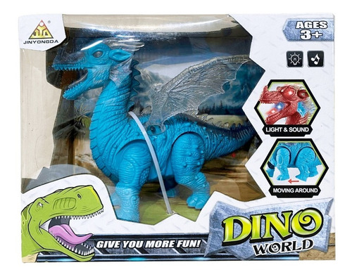 Dragón Con Alas - Luz Sonido Y Movimiento - Dino World