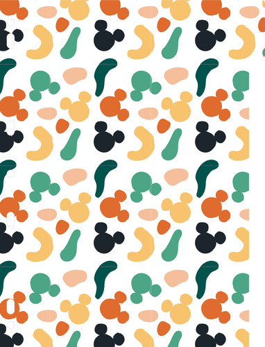 Caderno Argolado 80 Folhas Mickey Arts - 1 Unidade Sortida