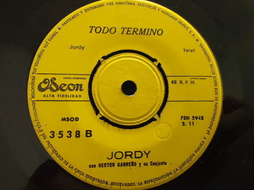 Vinilo Single De Jordy Vuelve Verano (g13