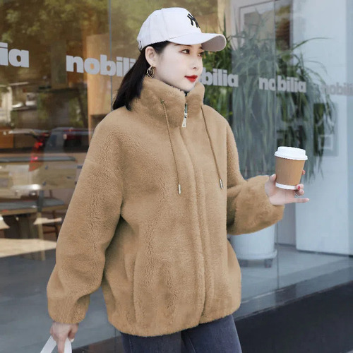 Abrigo De Felpa Grueso De Invierno Para Mujer, Abrigo Polar
