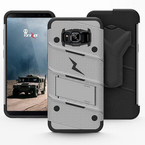 Imagen 2 de 5 de Funda Uso Rudo Bolt Samsung S8 Con Cristal Templ Curvo