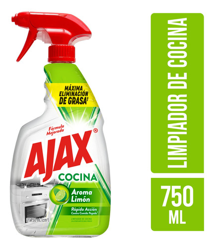 Limpiador De Cocina Líquido Ajax Atomizador 750ml