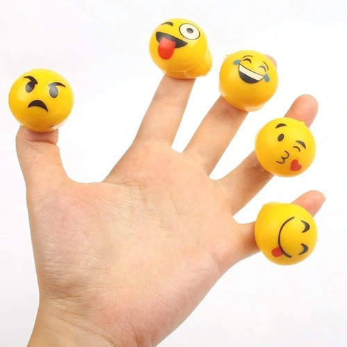 19 Anillo Led Emoji Emoticon Surtidos Cotillon Luminosos