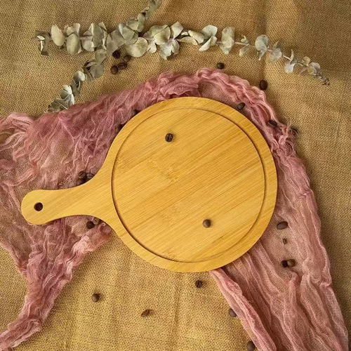 Plates Bamboo Cutting Boards Pizza Making