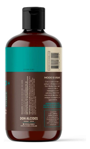 Shampoo Para Cabelo 2 Em 1 Calico Jack 230ml Don Alcides