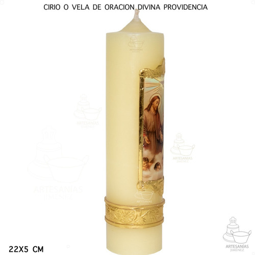 Imagen 3 de 5 de Cirio O Vela De Oración Divina Providencia