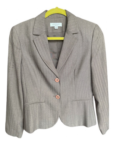 Blazer Ejecutivo Ann Taylor, Maron, Talla 6 - Casi Nuevo