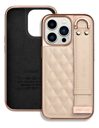 Case Elegante Onegif Design Beige - iPhone