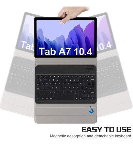 Imagen 7 de 7 de Funda Con Teclado Para Samsung Galaxy Tab A7 10.4 2020