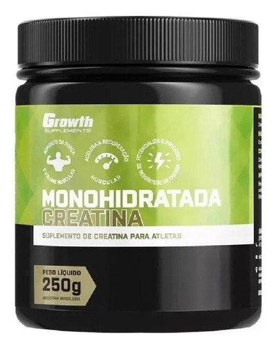 Creatina Monohidratada Growth Supplements 250 Gramas