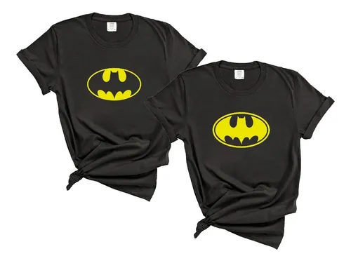 Duo Playeras San Valent n Pareja Batman Superheroe