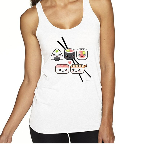 Musculosa Sushi Comida Japonesa Pone Tu Logo M4